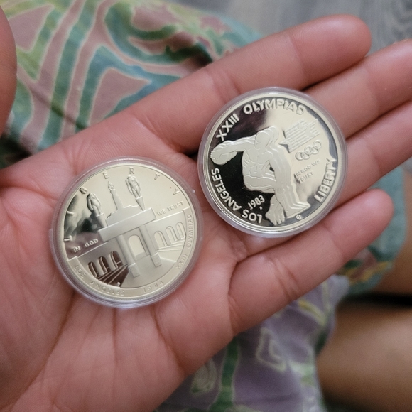 1983-84 Olympic Silver Dollar Proofs - Picture 6 of 6